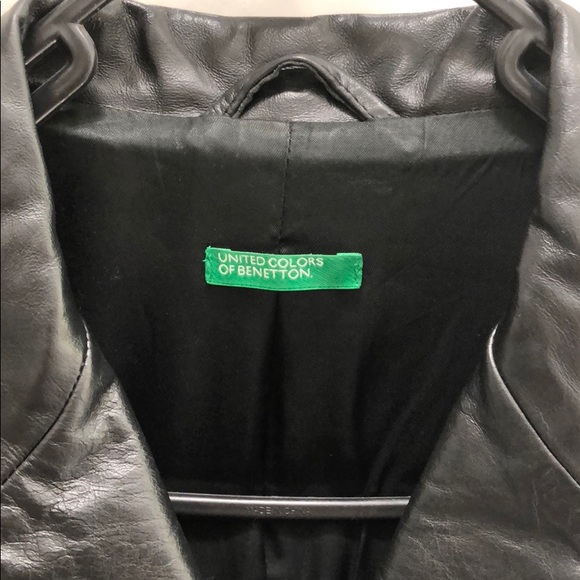 Benetton Genuine Leather Jacket - Picture 4 of 6